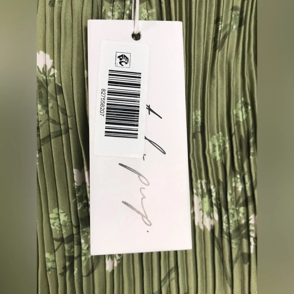 Petal & Pup Sylvie Floral Strapless Midi Dress, Women's Size XL -Sage Botanica - Picture 4 of 11